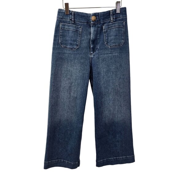 Anthroplogie Maeve The Colette High Rise Wide Leg Jeans Size 29 - Picture 1 of 8
